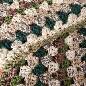 Handmade Crochet Scarf Forest Vibes RenFaire Cottagecore FairycoreMADE TO ORDER